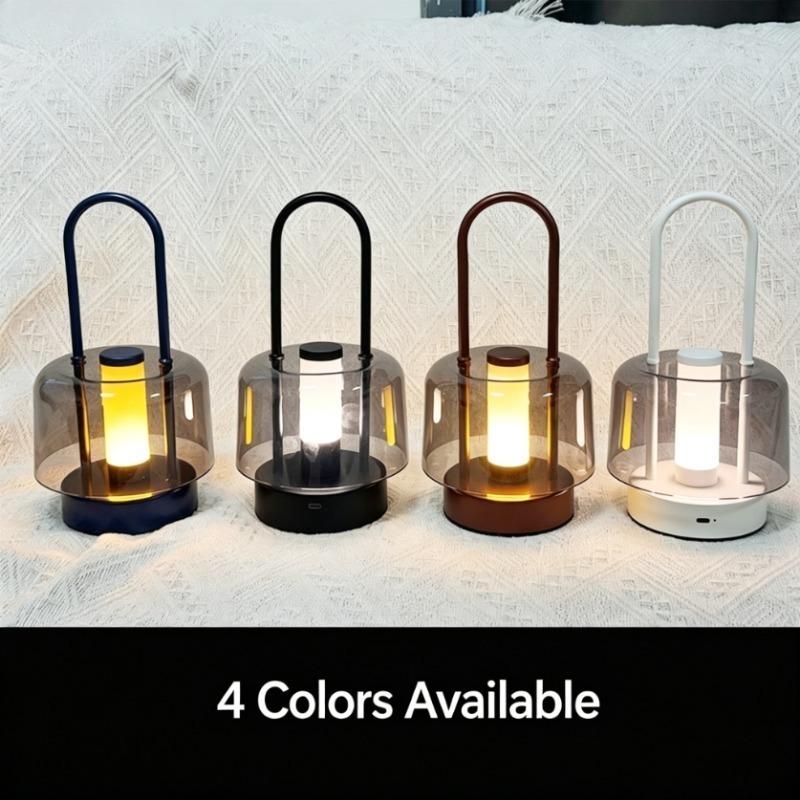 Retro Nordic Desk Lamp Rechargeable Indoor Desk Lamp Camping Lamp Camping Night Lamp Reading Home Decoration