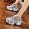 Inner Height Increase Dad Shoes Women's 2025 Spring New Fashion Versatile Sports Mesh Casual Shoes 8cm Platform Women's Shoes