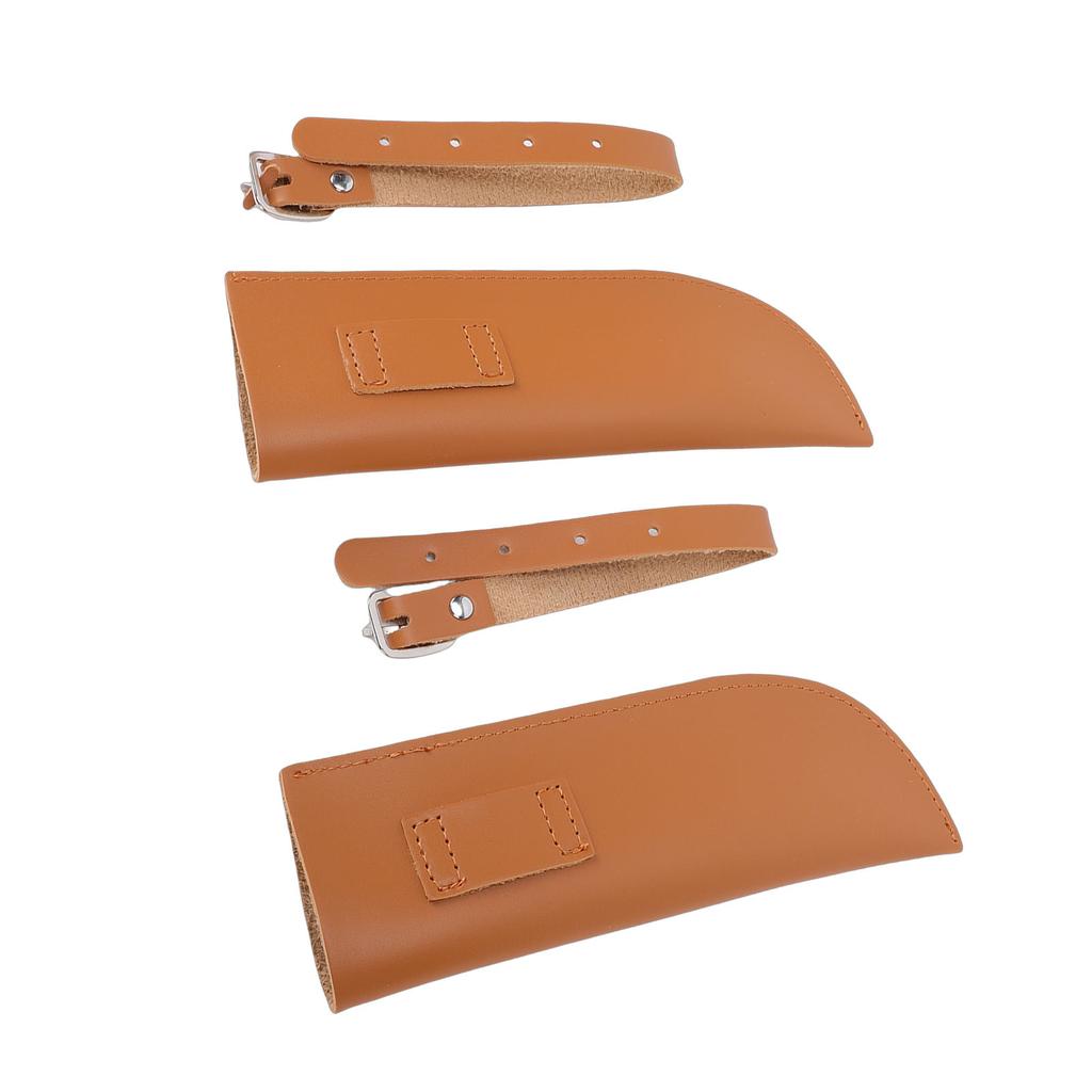 2PCS Equestrian Flag Holder with   Strap Buckle PU Leather Stirrup Flag Pole Carrier for Horse Training Riding Competition