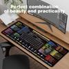 Large Waterproof Stain-Resistant Non-Slip English Hotkeys Mouse Pad for Computer and Laptop
