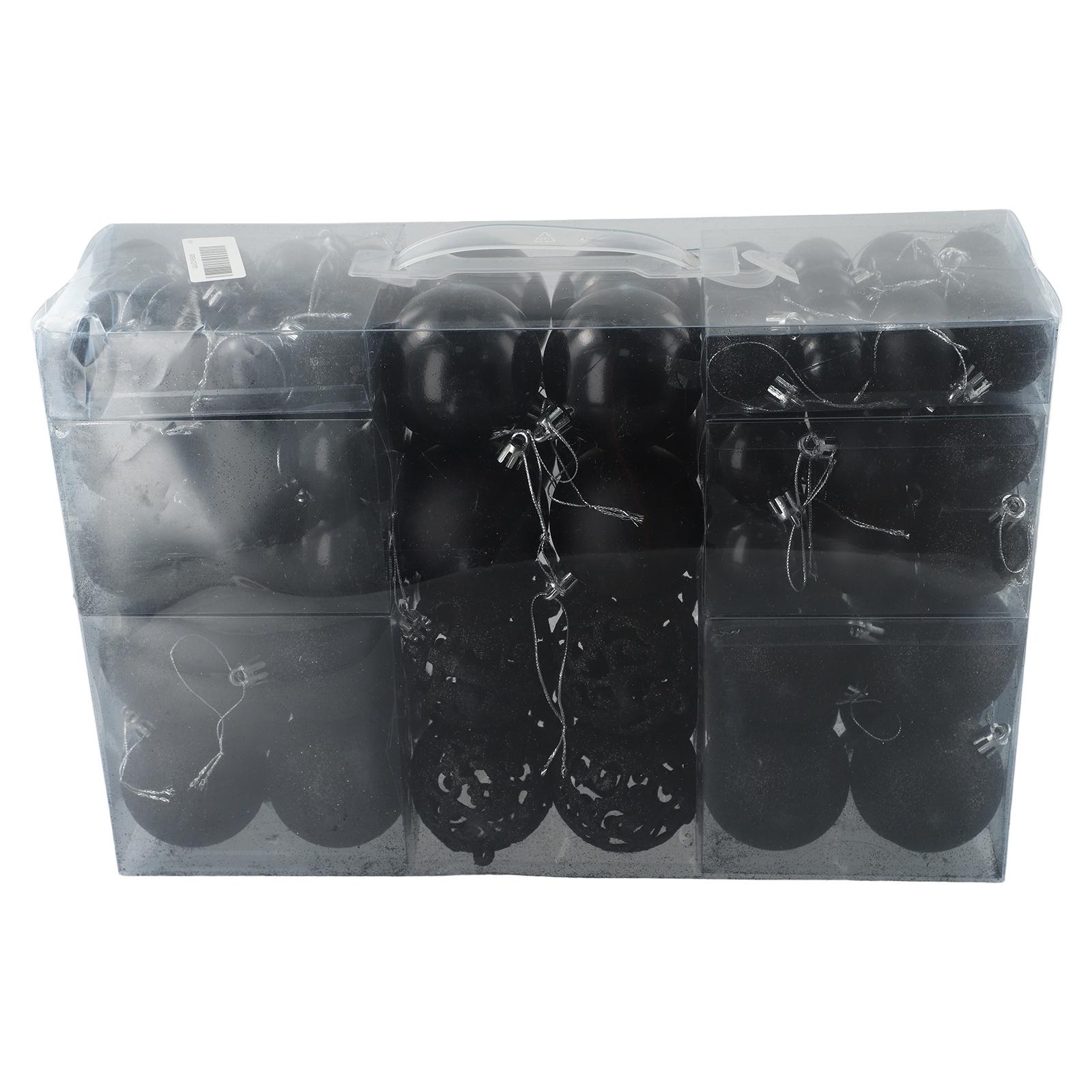 

Украсьте свой праздник с помощью 100 небьющихся елочных игрушек чёрный