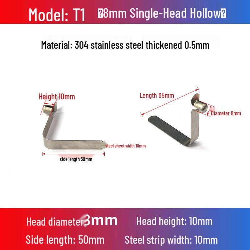 V-Shaped Spring Clip Buckle for Telescopic Tube and Tent Stroller Positioning