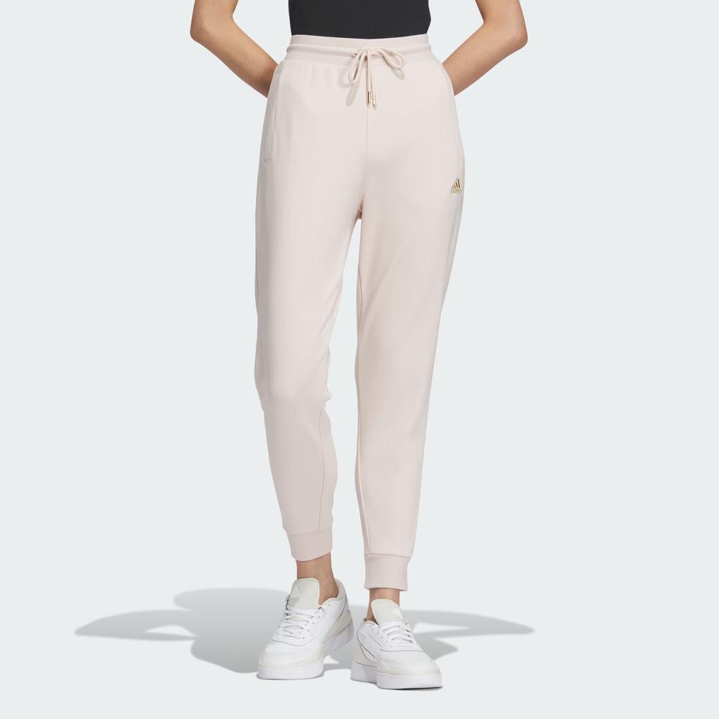 New Adidas FW23 Knitted Sports Pants Women's Light Purple Pink IY5390