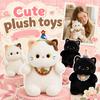 Plush Cat Doll Soft Stuffed Animal Toy Cute Chubby Cat Design Plush Doll for Kids Birthday Gift Soft Fabric Plush Toy