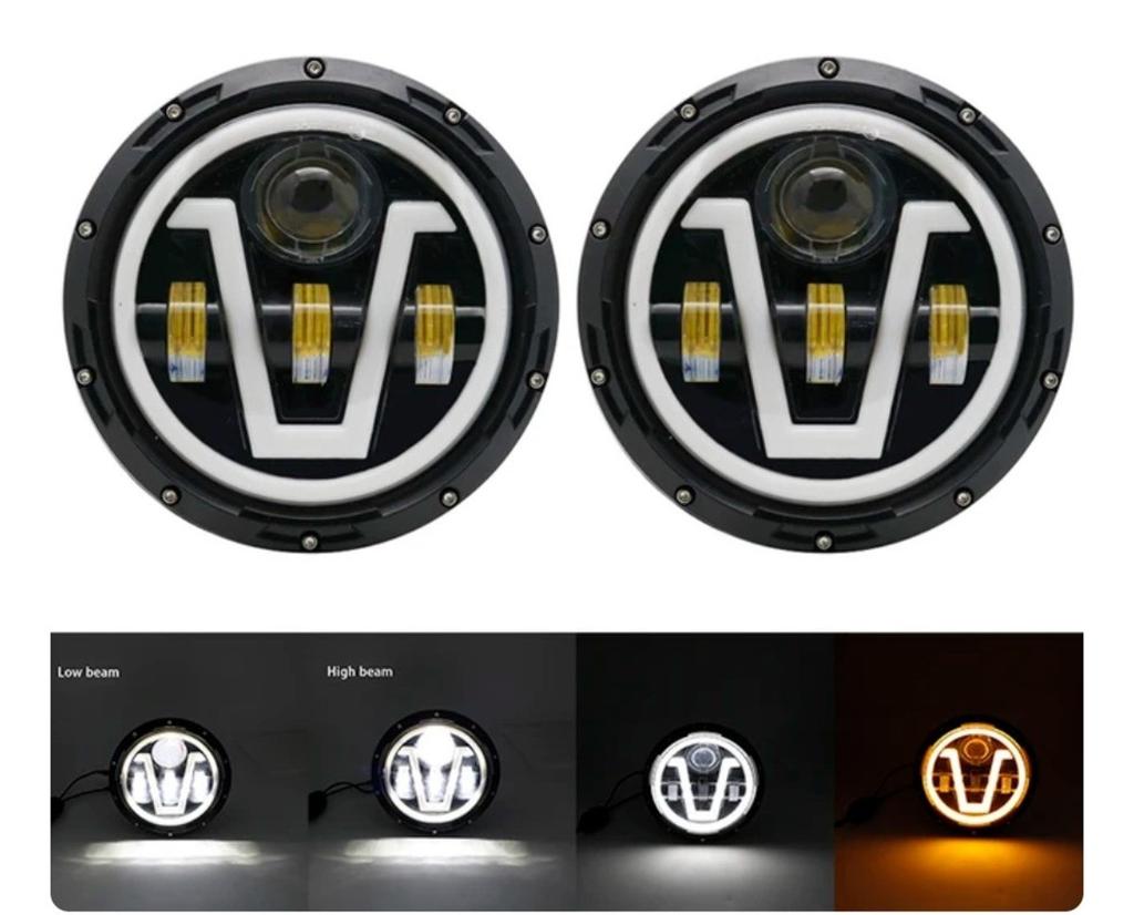 Scheinwerfer 7" Full LED V 1 Stück