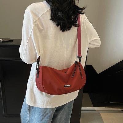 Large Capacity Popular Bag  Summer New Fashion Single Shoulder Simple Oblique Span Niche Pillow Bag