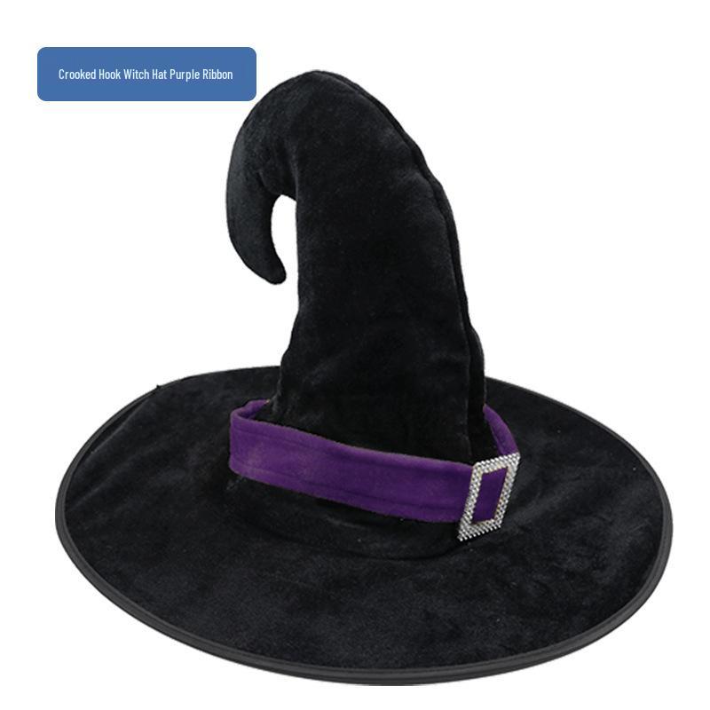Cross-Border Halloween Wizard Witch Hat for Adults & Kids - Costume Party Masquerade Prop