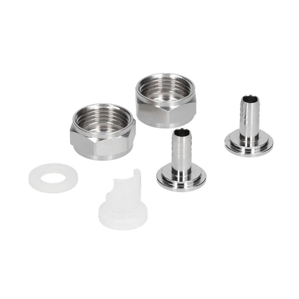 Stainless Steel Beer Keg Coupler Connector Fitting Beer Line Connector Kit for Brewing Equipment