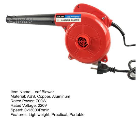 Ruční foukač listí Výkonný motor Vysokorychlostní péče o trávník 700W drátový elektrický foukač listí Zařízení na čištění zahrady