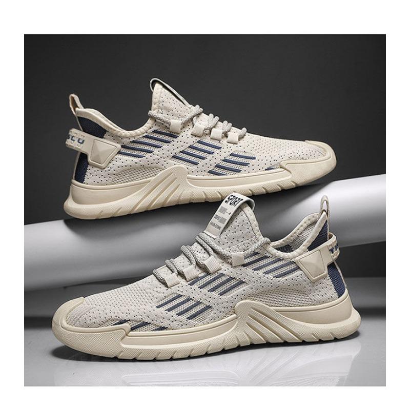 Men's Breathable Fly Woven Mesh Sports Shoes for Students, Casual Running Shoes