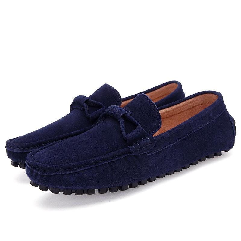 Live stream hot-selling Doudou shoes men's leather matte trend one-pedal men's casual shoes