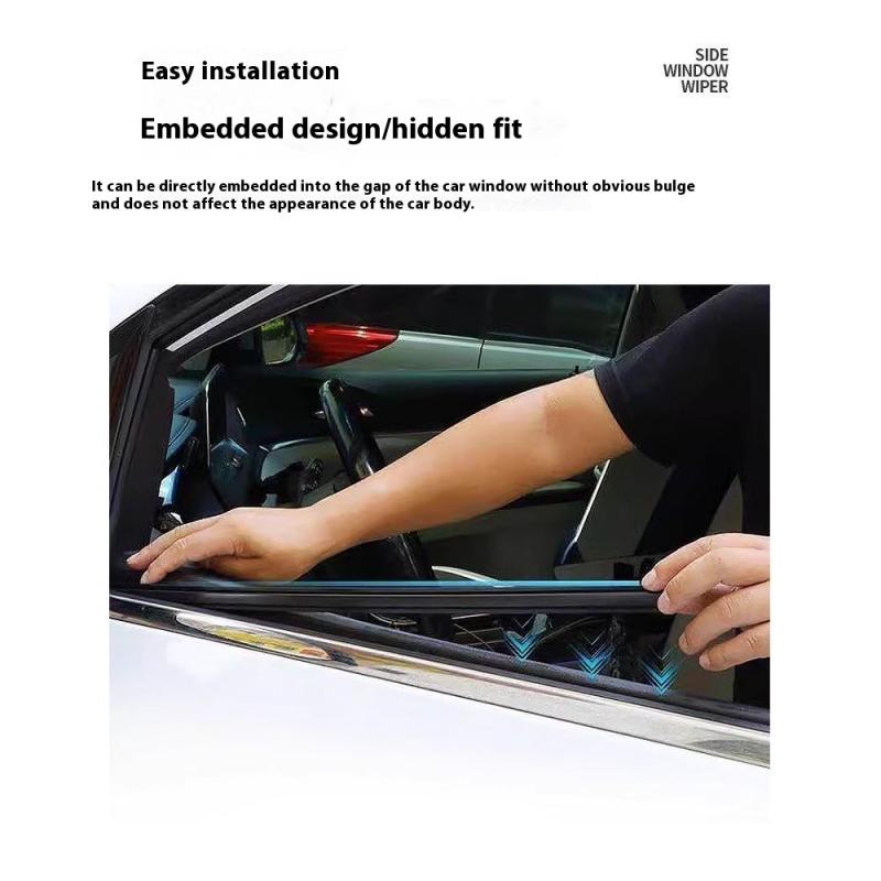 1/2/4 Stück Fensterreinigungswerkzeug für Auto Wassernebelentferner Wischerblatt Universelles Auto Seitenfenster Wischer Zubehör
