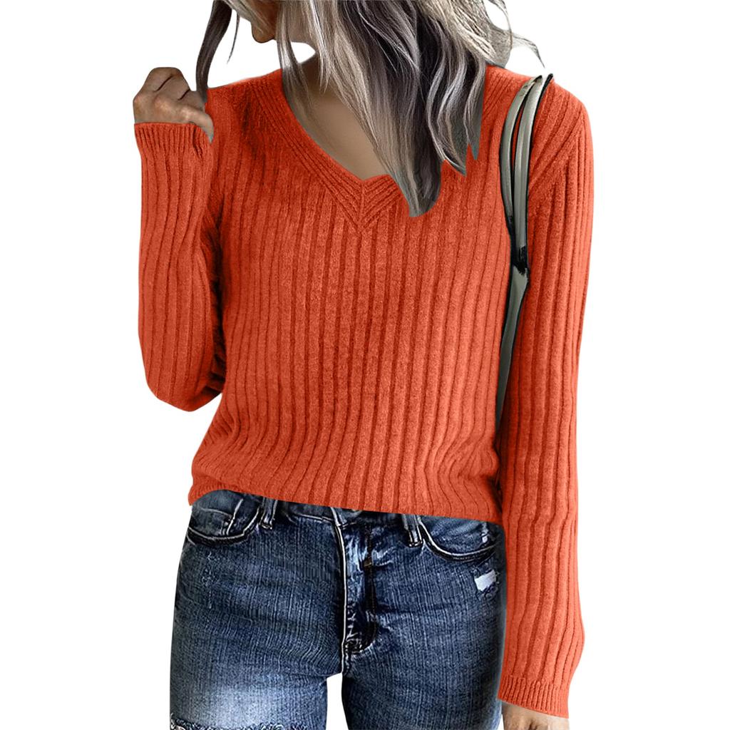 Women's Long Sleeve Knit Base Layer Sweater - Versatile Inner Top