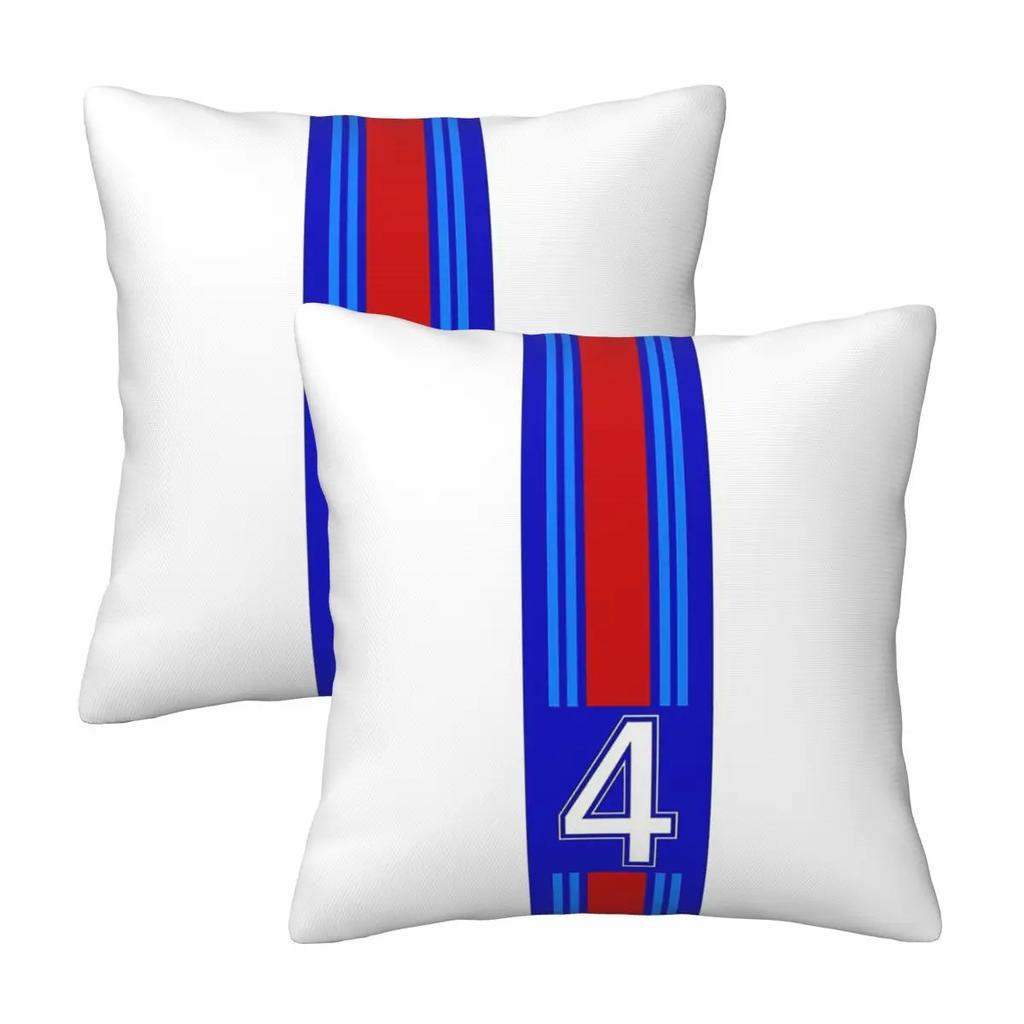 Transformers Autobots 2 Stück Quadratische Kissenhülle Kissenbezug Kissen Reißverschluss Dekorativ Komfort Deckenkissen für Zuhause Sofa