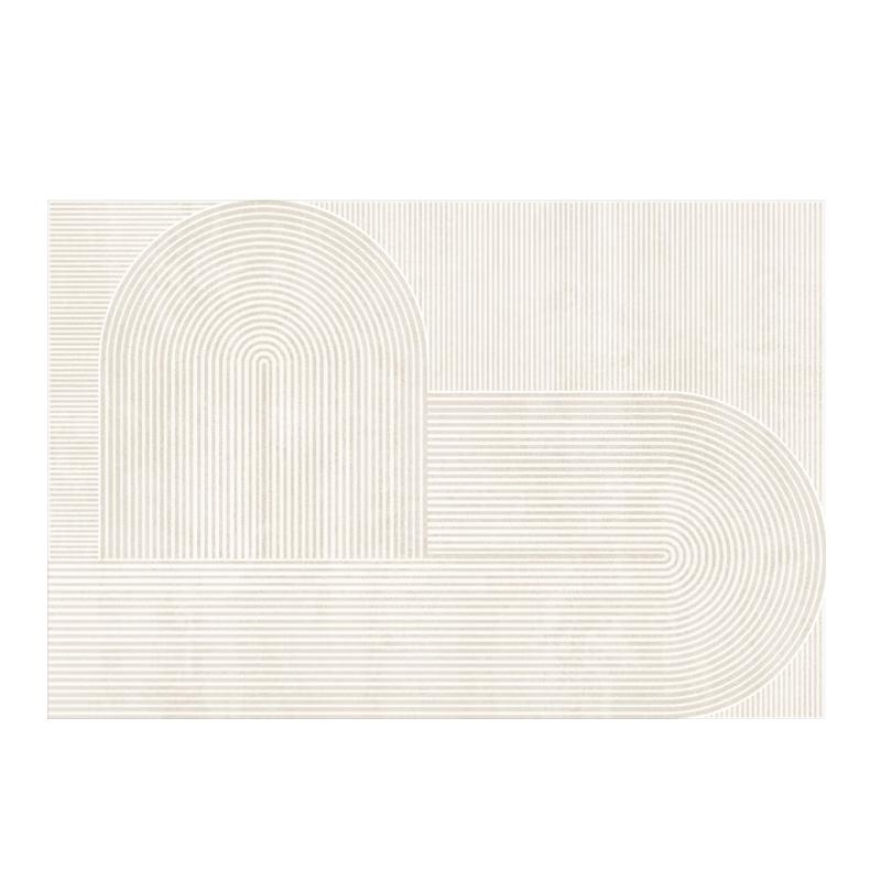Qimian Light Luxury Geometric Belgian Velvet Living Room Rug