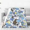 Pokemon Blastoise Cartoon Strickdecke Anime Wassertyp Plüsch Überwurfdecke Dekoration Leicht Multifunktionale Dünne Steppdecke
