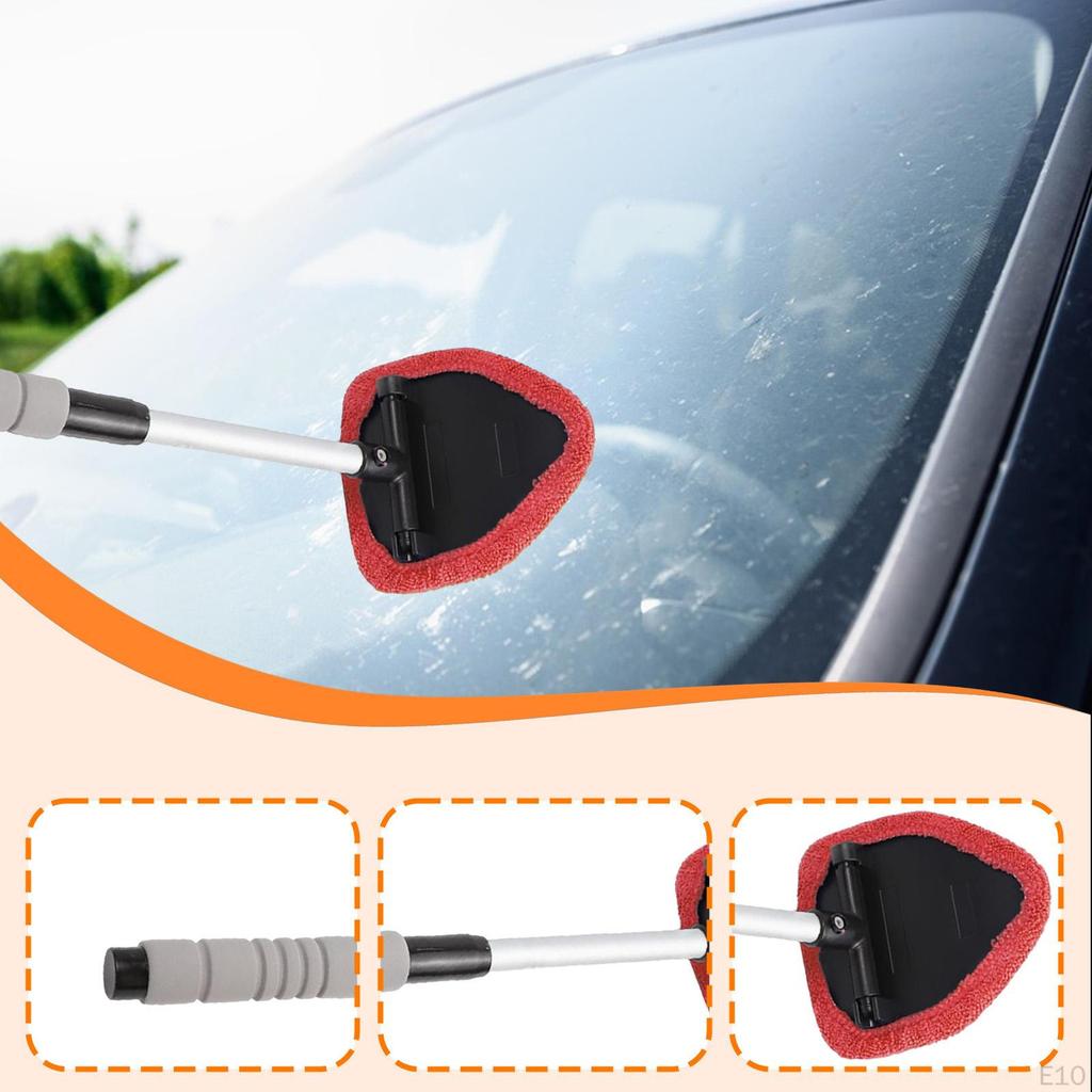 Auto Windshield Cleaning Tool Interior Glass Kit Portable Lightweight Car Window