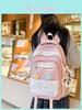Youthful Nylon Student Backpack With Embroidered Design For School Use