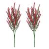 2Pcs Simulated Flowers High Simulation Bright Layered Bouquet No Withering Fading Fake Flower Home Office Decor