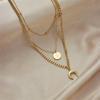 3Pcs Boho Star Moon Coin Stainless Steel Necklace Set Fashion Jewelry for Girls Graduation Gift Daily Wear