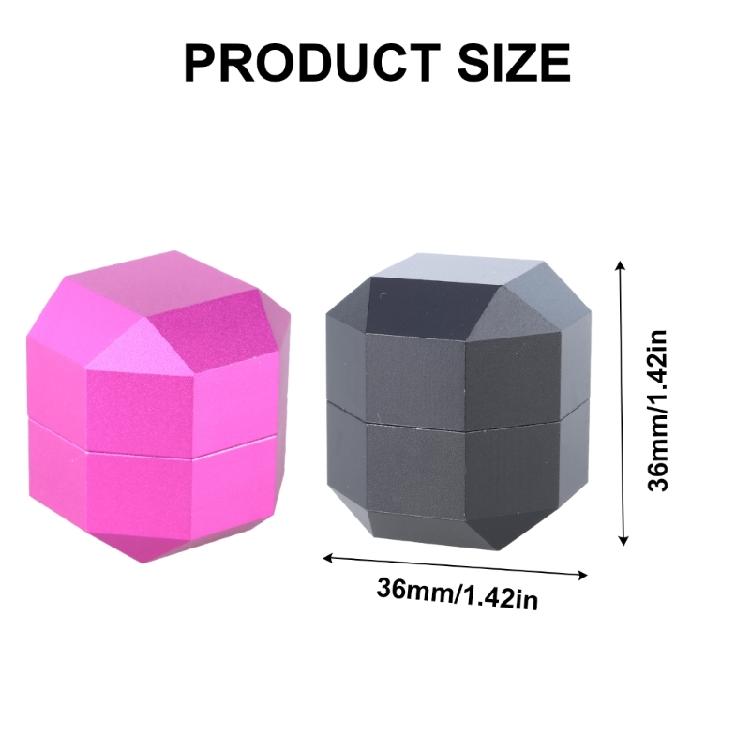 Aluminum Magnetic Billiard Cue Chalks Holder 2-Layer Octagonal Pool Chalks Holder Aluminum Cue Chalks Box Enduring