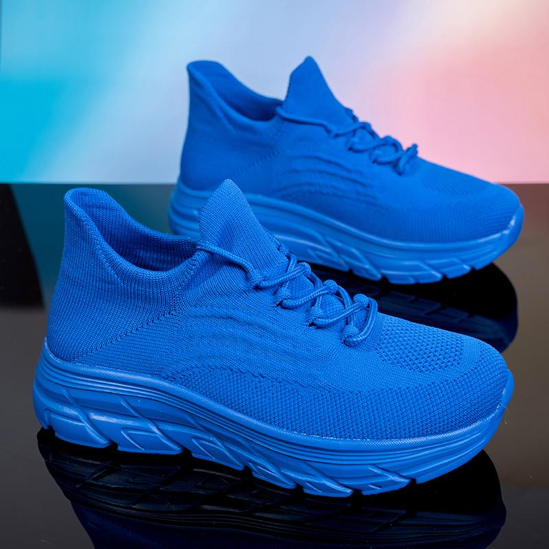 Men's Gray Running Shoes - Breathable Mesh Lace Cushioned Flat Boots Lightweight Sports Training Shoes Casual Style Design Shoes