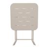 Outdoor 3-Piece Foldable Bistro Set, E Coating Furniture Sets, 2 Chairs and 1 Table, Weather-Resistant Outdoor/Indoor Conversation Set for Patio,Beige