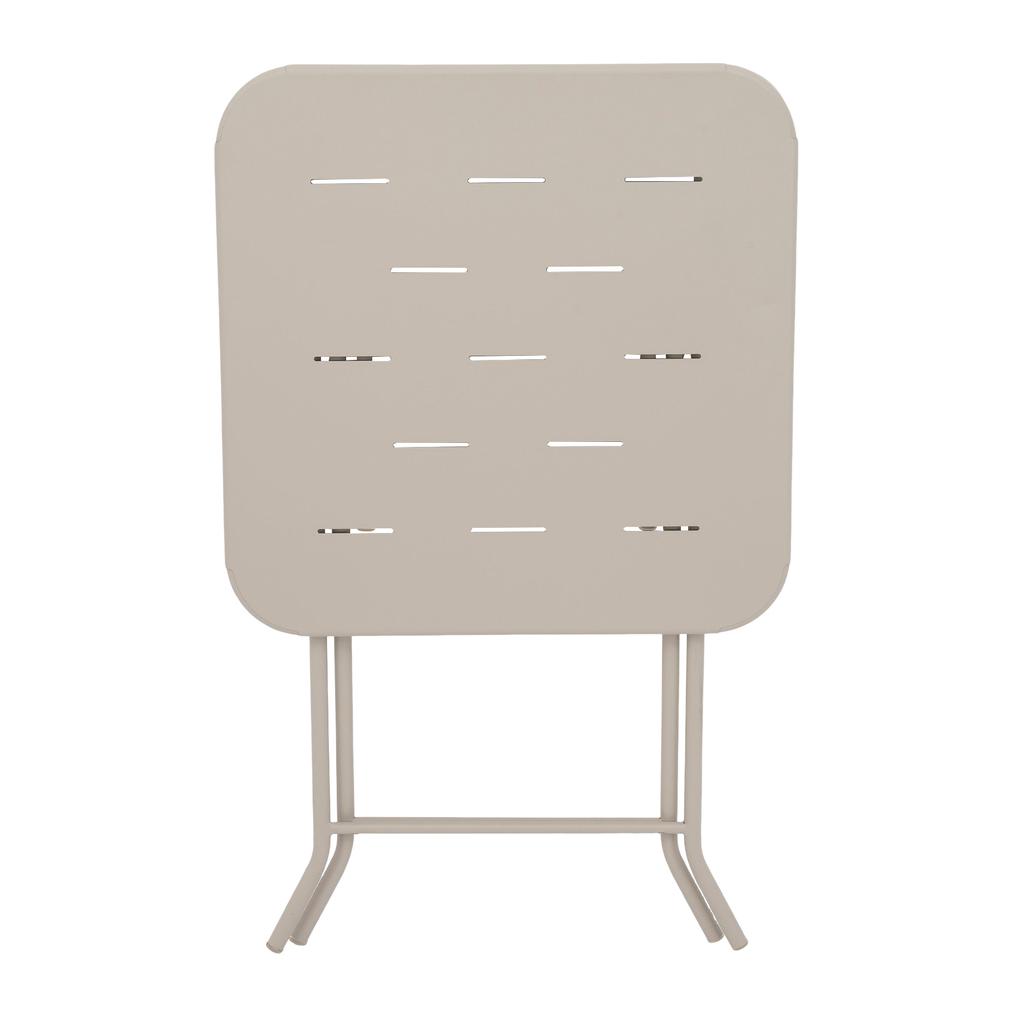 Outdoor 3-Piece Foldable Bistro Set, E Coating Furniture Sets, 2 Chairs and 1 Table, Weather-Resistant Outdoor/Indoor Conversation Set for Patio,Beige