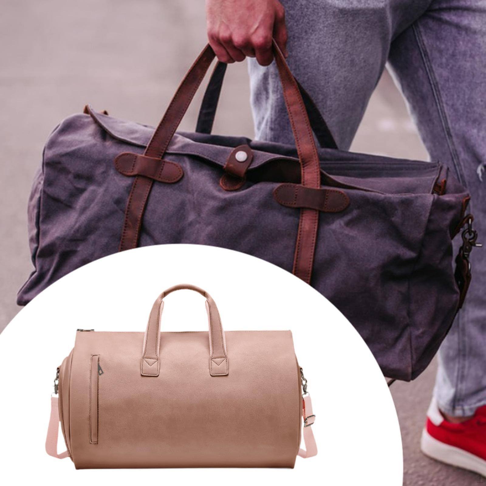 

Кожаная спортивная сумка для переноски в деловых поездках для кемпинга и альпинизма Champagne Pink