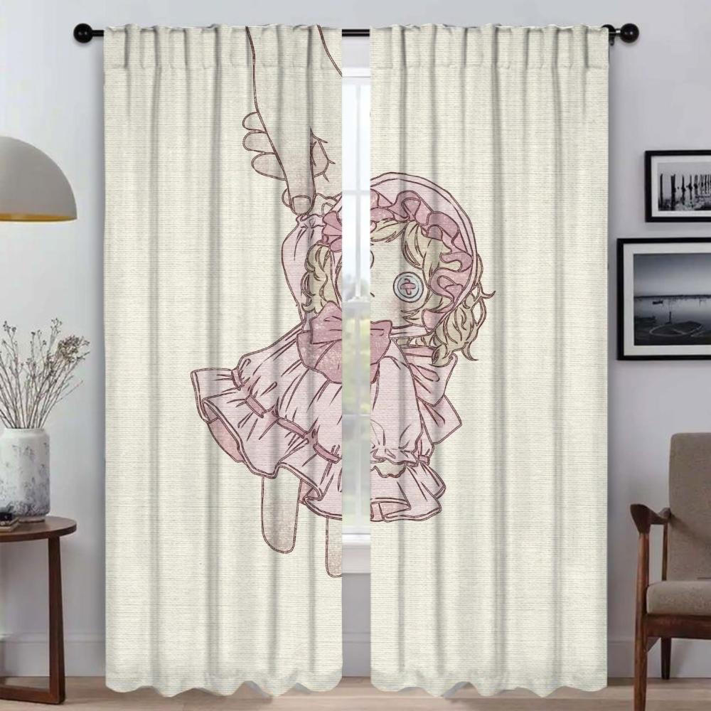 A Little Princess Kitchen Curtains for Living Room Curtain Blinds Partition Tulle for Bedroom Shades Home Interior Curtains