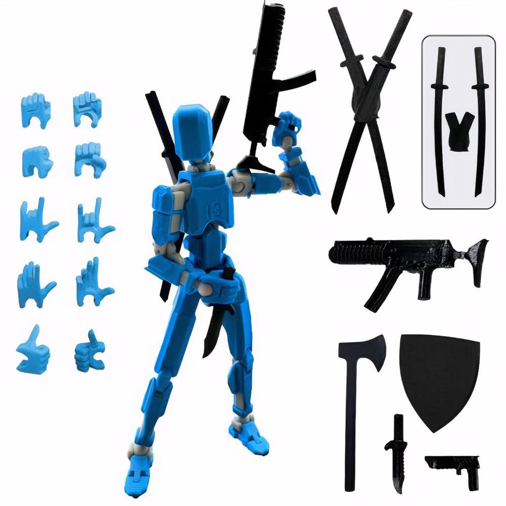 Dummy 13 Action Figure Titan Multi-Articular Robot Toys 3D Printer Movable Anime Figure Stress Relief Decompression Toy For Boy