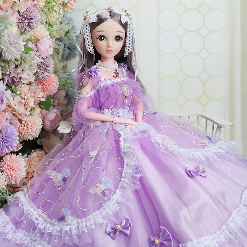 80Cm Large Dress-up Doll Princess Playing House Girl Toy Holiday Birthday Gift Set Gift Box