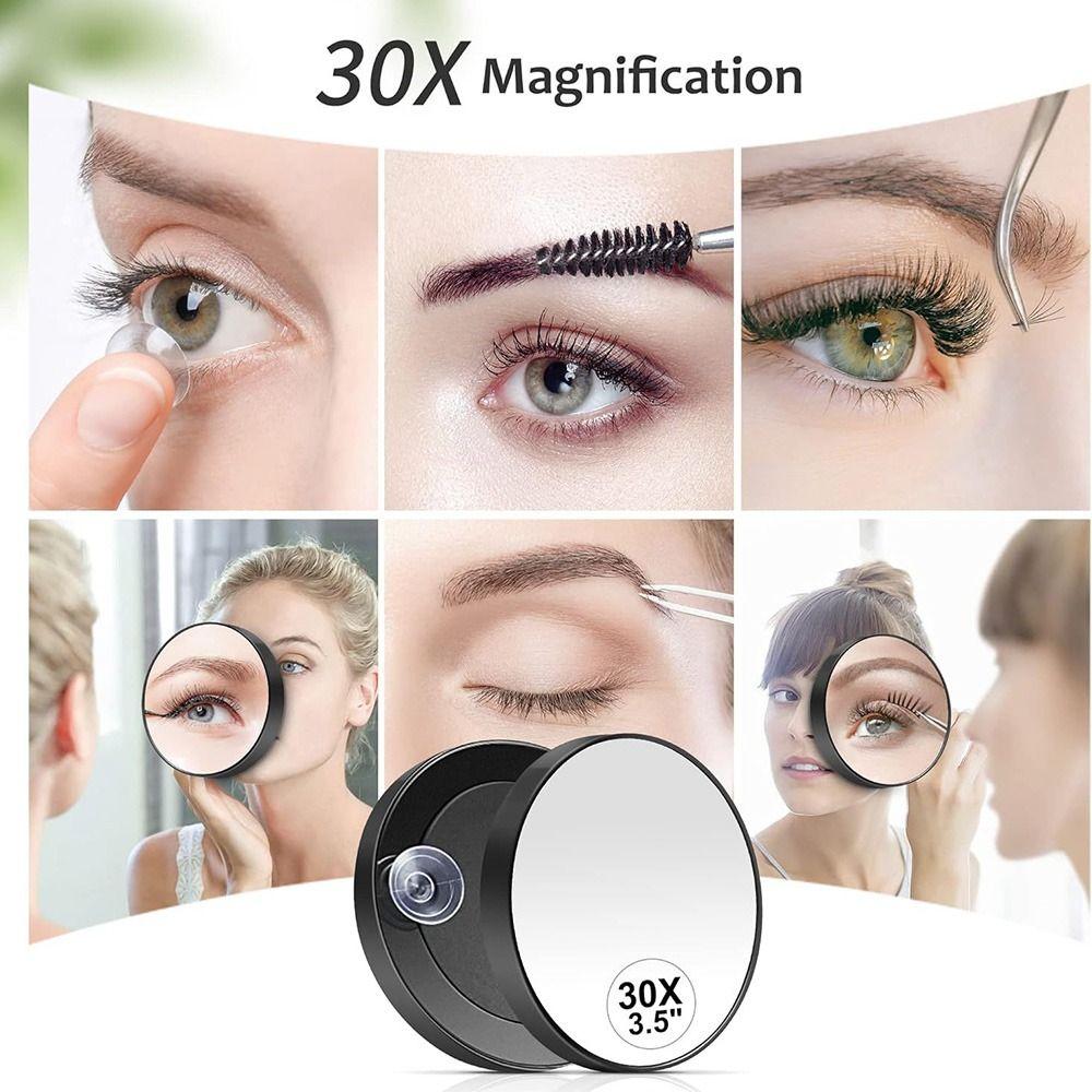 Round Enlarging Cosmetic Mirror 10/20/30X Magnification Vanity Mirror Bedroom/Outdoor/ Travel
