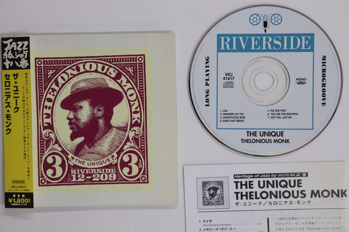 

CD THELONIOUS MONK Unique VICJ41617 RIVERSIDE 2006 Japan Obi Jazz Used