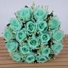 Mini Real Happy Flower 18 Head Crystal Grass Bouquet Rose Flowers Decorative  Home Decorative