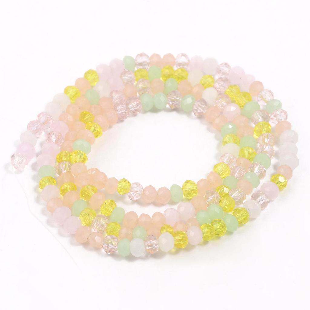 2x3mm Rondell Faceted Crystal Quartz Loose Waist Beads For Jewelry Making DIY Woman Charms Bracelet Necklace Earrings Accessorie