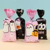 100pcs Halloween Ghost Cat Gift Bags Candy Cookie Packaging Bags Trick Or Treat 2025 Happy Halloween Party Decor Supplies