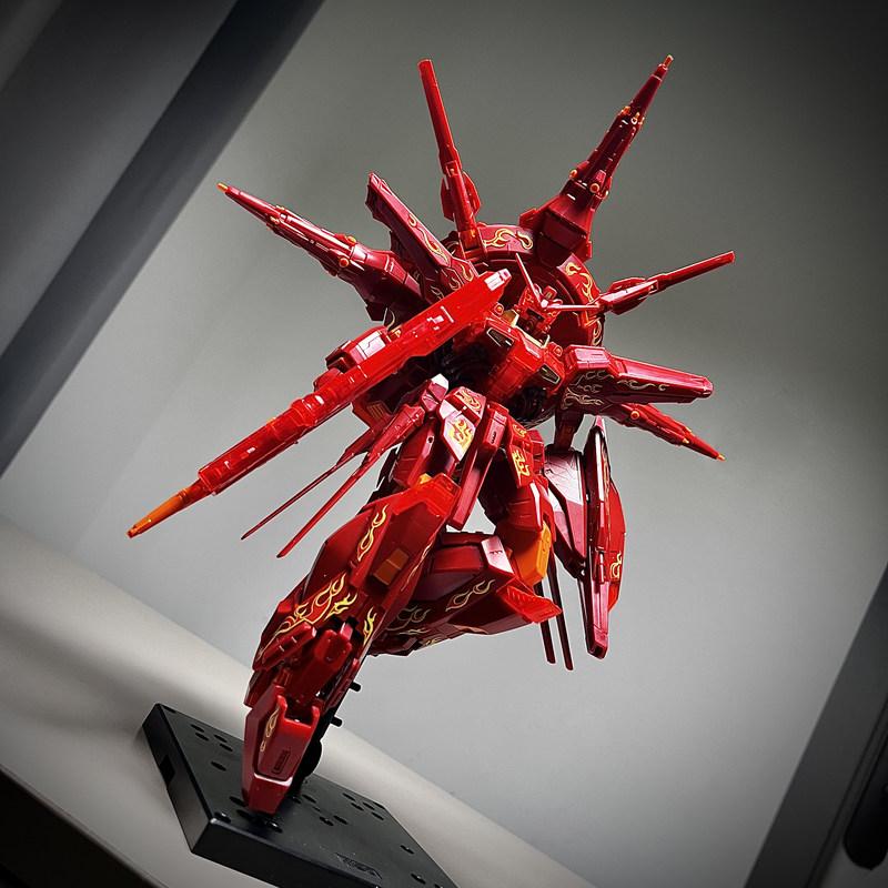 MG 1/100 Crimson Lotus Providence Mech Montage Modellbausatz Actionfiguren Schreibtischornament Puppe Junge Puzzle Spielzeug Sammlerstück Geschenk