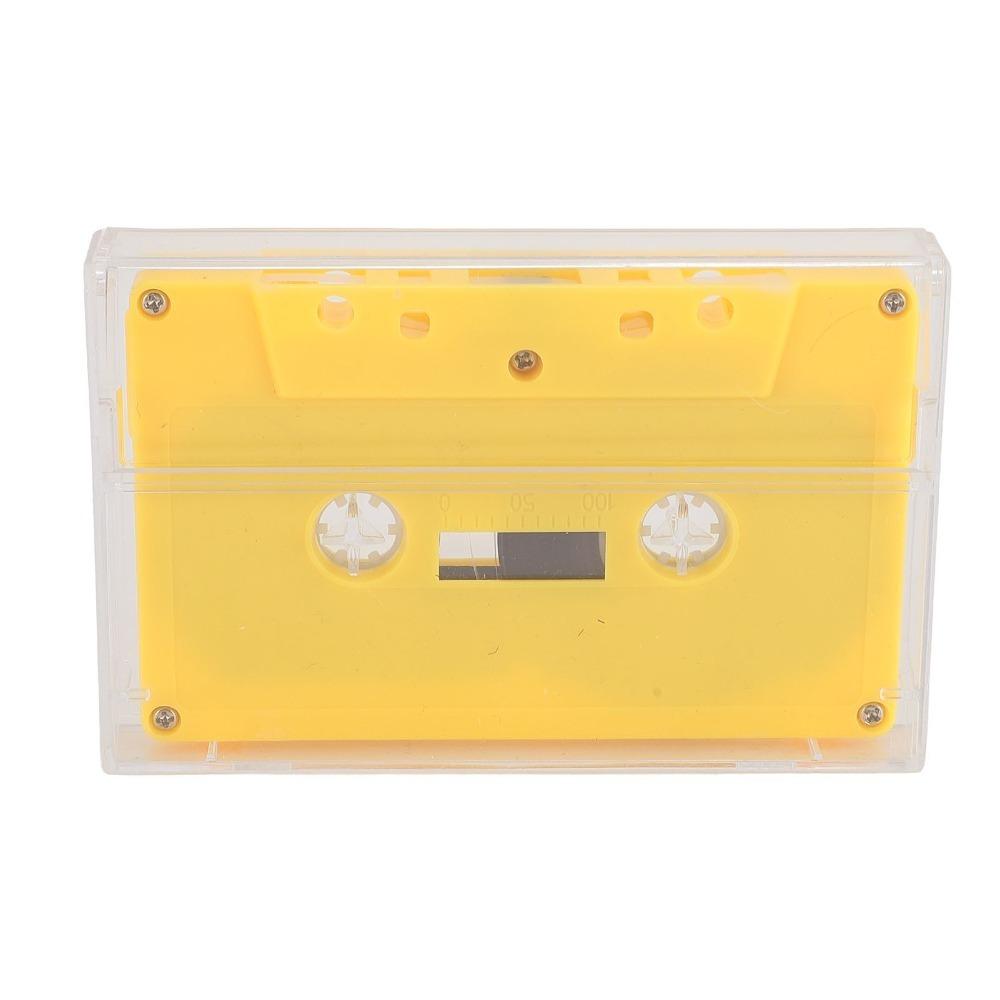 Clear Case Blank Cassette Tapes Yellow Audio Cassette Tape Cassette Player Tape Cassette Player