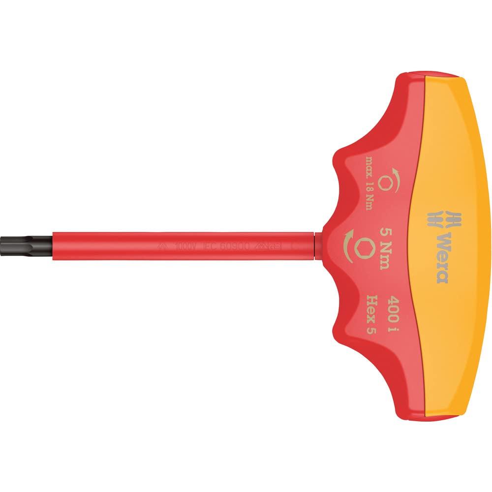 

Динамометрическая отвертка Wera 400i VDE с изоляцией, тип T Hex Plus Hex, Нм 5,0/5,0