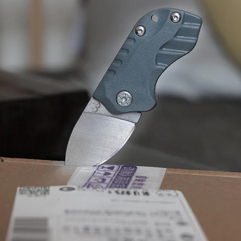 New Mini Folding Knife Stainless Steel Fruit Knife EDC Express Cut Box Portable Tool Carry on Keychain Knives Gift