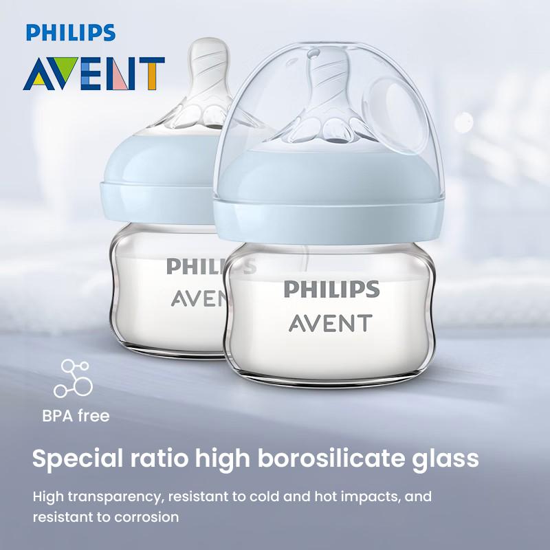 Philips AVENT Baby Bottle 60ml SCF599/91Glass Baby Bottle with Wide Caliber 0-1 Month Baby