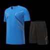 Longchan Men's Short Sleeve Workout Set