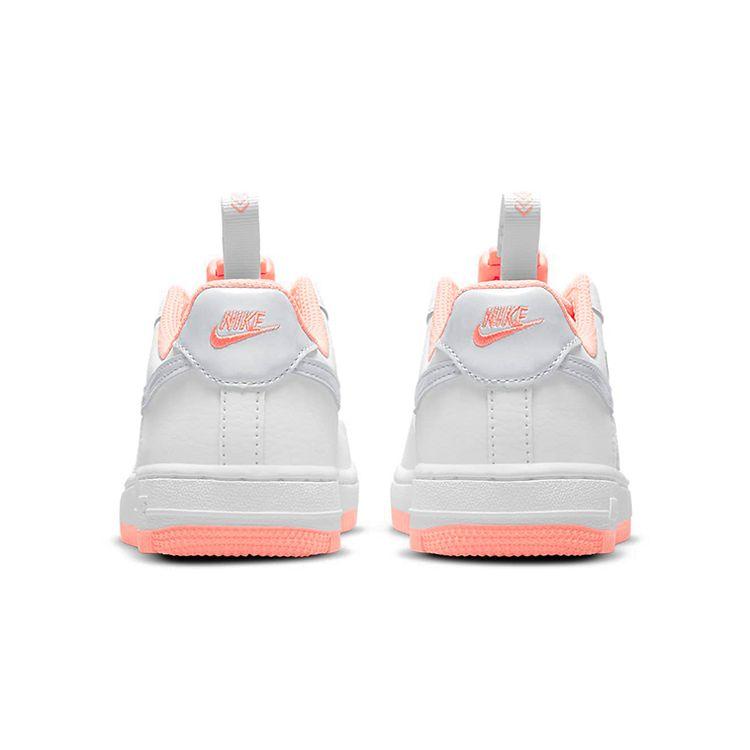 Nike Force 1 Toggle PS White Crimson Bliss Kids Sneakers Light-Violet Metallic-Platinum CU5287-103