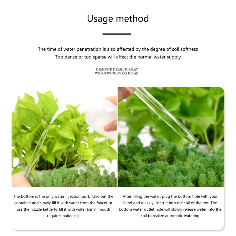 2Pcs Plant Glass Watering Globes Self Watering Globes Heart Shape Self Watering Bulbs Devices Plant Watering Bulbs