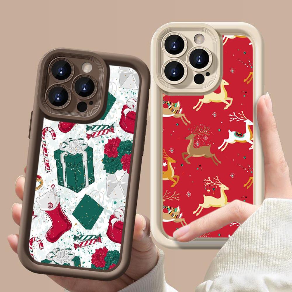 N115 Веселый рождественский дизайн С Новым годом Мягкие чехлы для телефонов Angel Eyes — фото 3