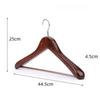 Wooden Hangers 5pcs Solid Wood Coat Hanger Heavy Duty, Smooth Finish High-Grade Wooden Clothes Hanger with Non Slip Pant Bar, 360° Swivel Hook