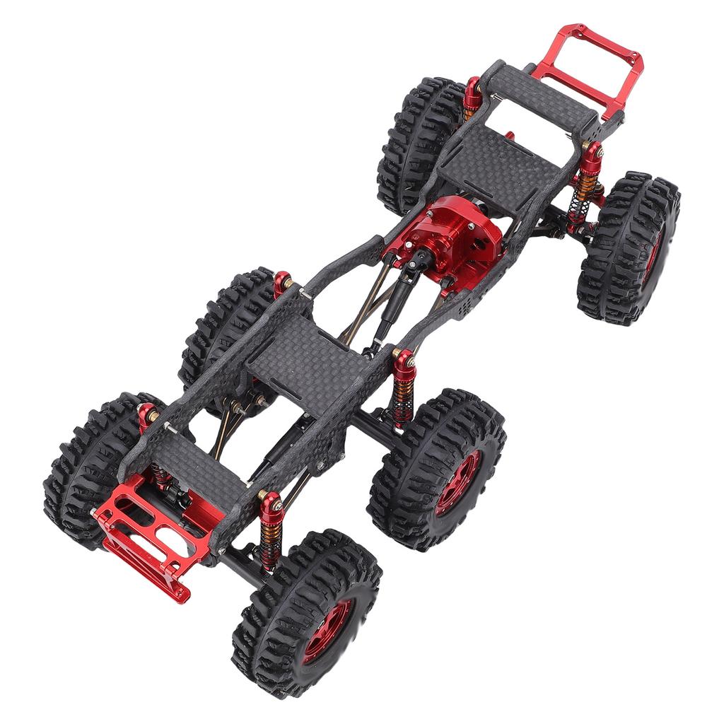 Chassis Frame Fit for   SCX24 RC Truck 6x6 Carbon   RC Car Body Low Center Gravity Chassis Upgrade Part