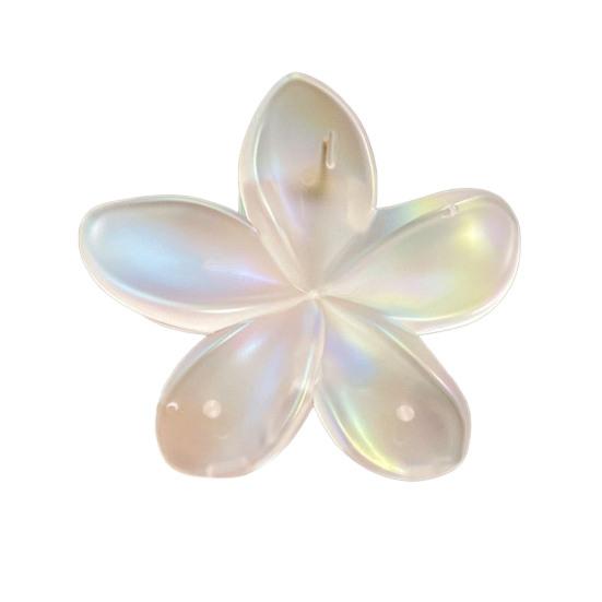 

Женская заколка для волос Цветочная форма цветка Задняя часть головы Коготь для волос Украшение для волос Конский хвост Инструмент для укладки волос A