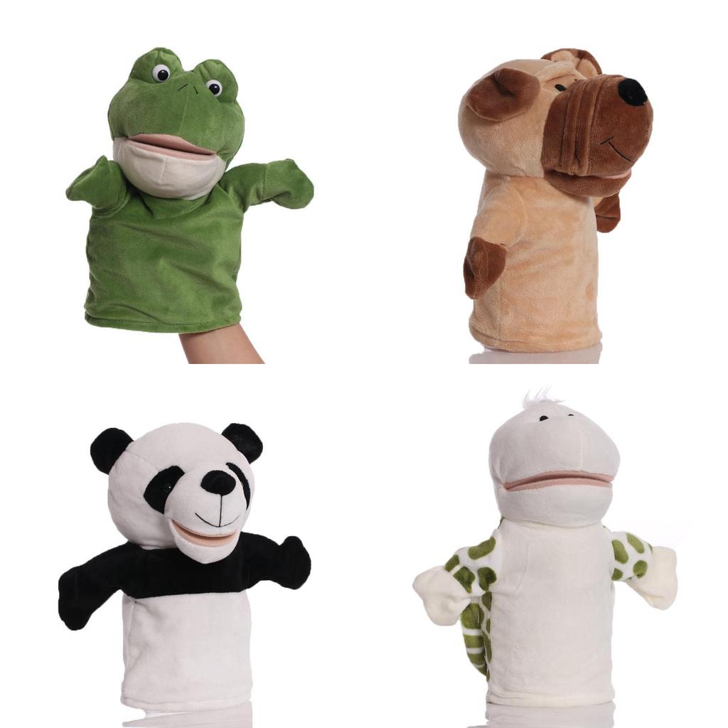 Adorable Plush Animal Hand Puppet For Kids Featuring Interactive Movable Mouth And Soft Texture